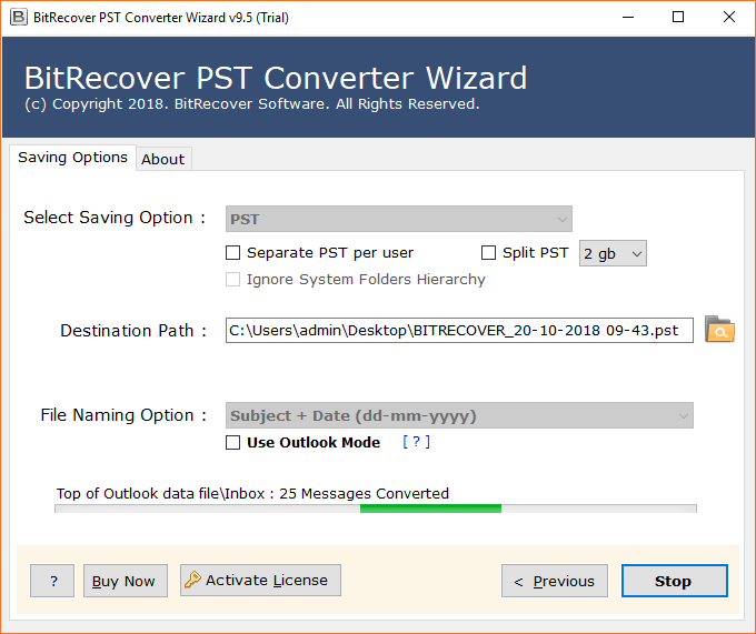 Merging Outlook .pst files