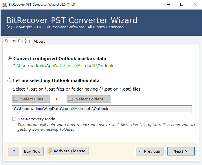 Outlook PST to MHT Converter