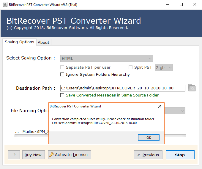 Outlook PST to HTML migration