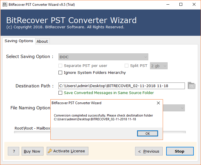 PST to Word document migration