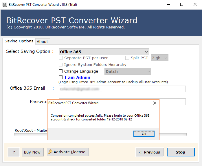 PST to MS Office 365 conversion