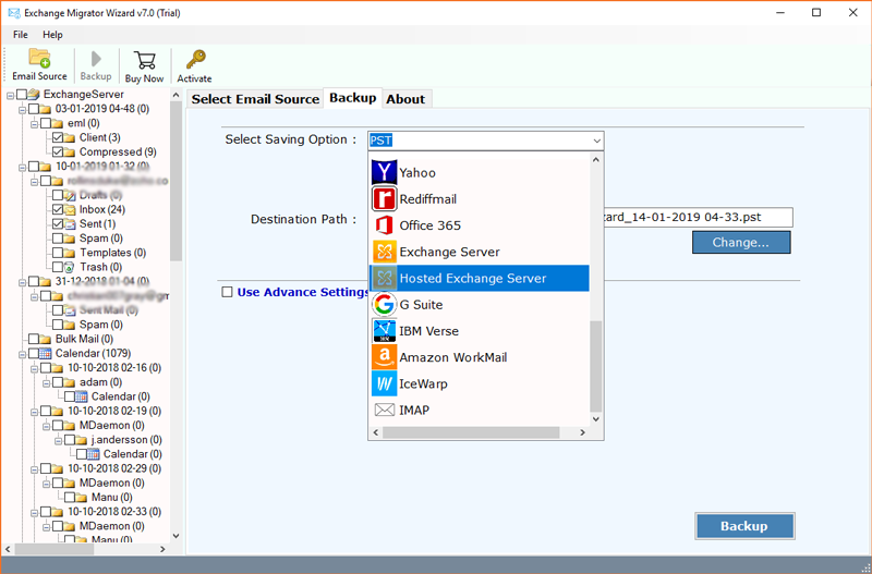 Choose Hosted Exchange Server