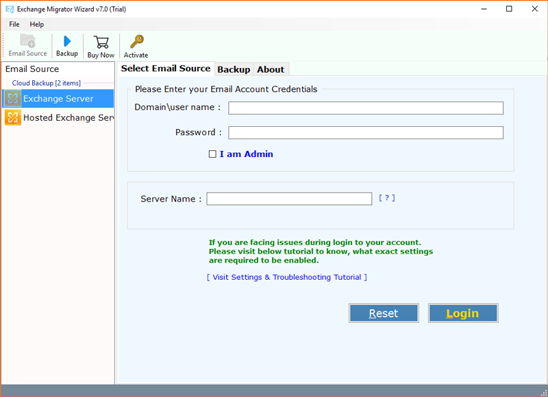 Exchange to PST Export Tool