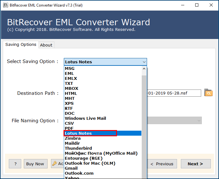 how to import eml files into lotus notes