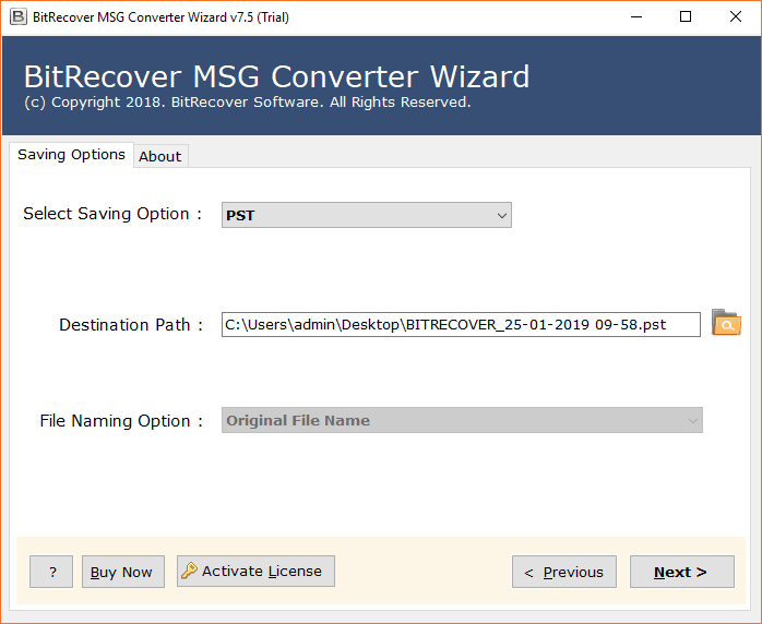 msg to pst converter