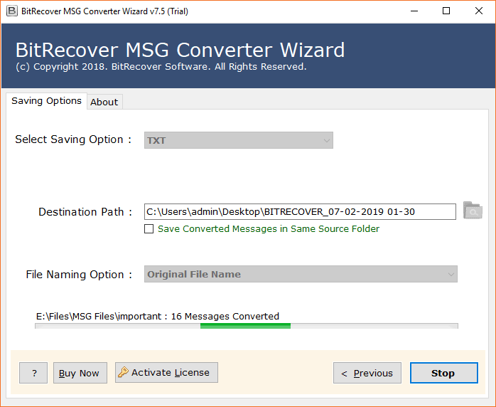 convert outlook msg file to text