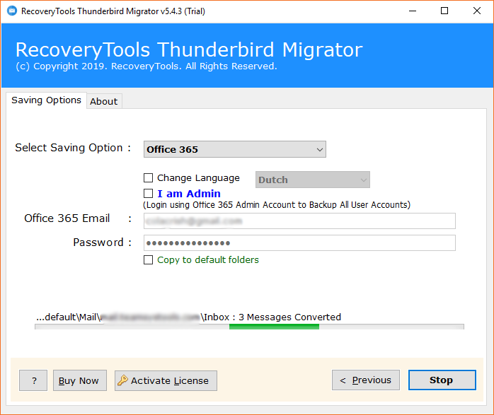 thunderbird outlook 365