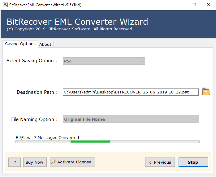 eM Client to PST migration