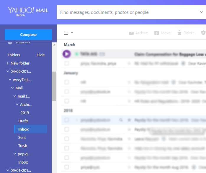 Login to your Yahoo Mail
