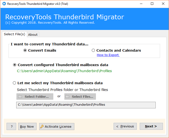Mozilla Thunderbird to Google Mail Software