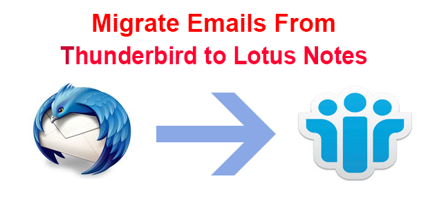 thunderbird to Lotus Notes