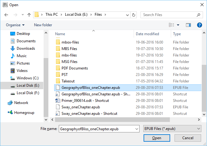 how to open epub file