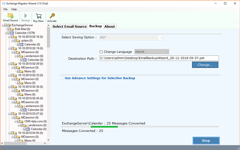 Exchange Server migration steps