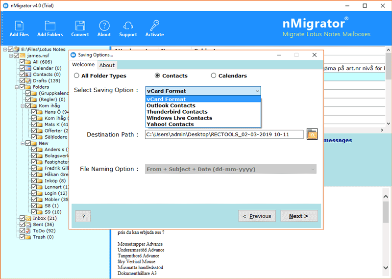 NSF Migrator