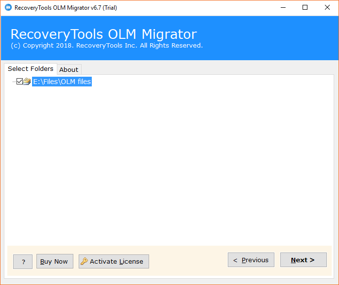 Check OLM file