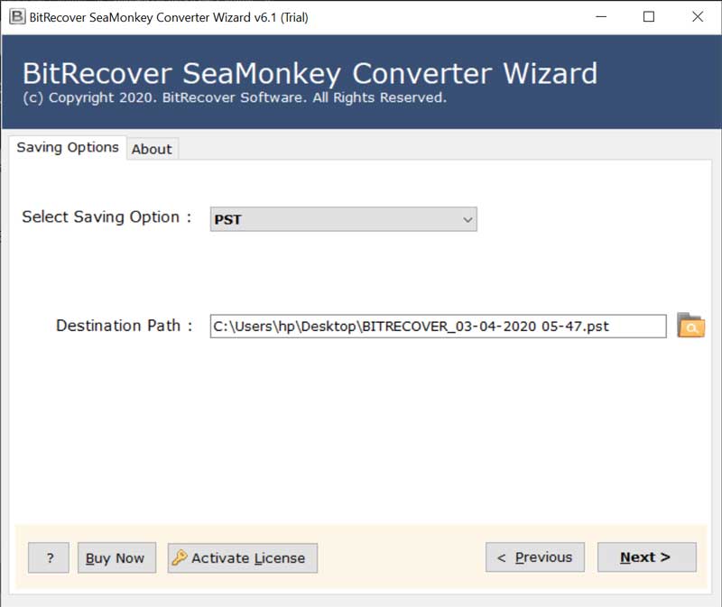 Select SeaMonkey folders