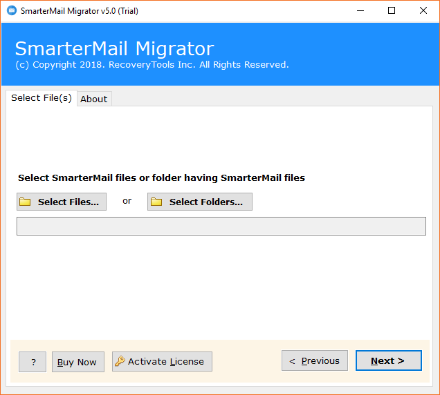 Run SmarterMail Migration Tool
