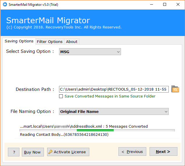 SmarterMail Server conversion