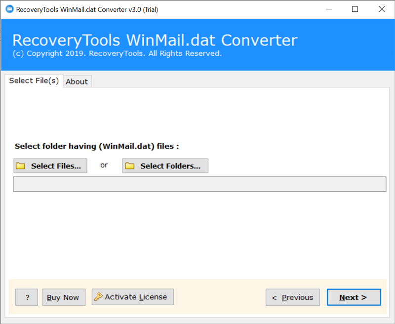 Start OneTimeSoft Winmail Dat File Converter